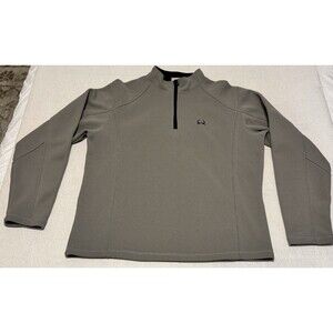Cinch Sweatshirt Mens Size Large Grey 1/4 Zip Golf Casual Mens Western Work Wear